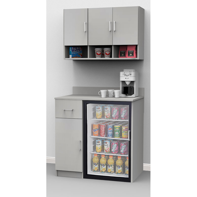 Breaktime Coffee Kitchen Lunch Break Room 84" x 36" Base Wall